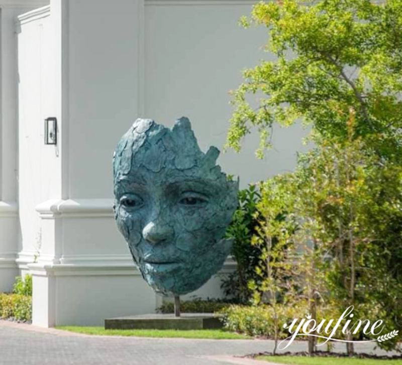 Custom Bronze Face Replica Sculpture for Sale BOK1-470 - Abstract Bronze Sculpture - 3