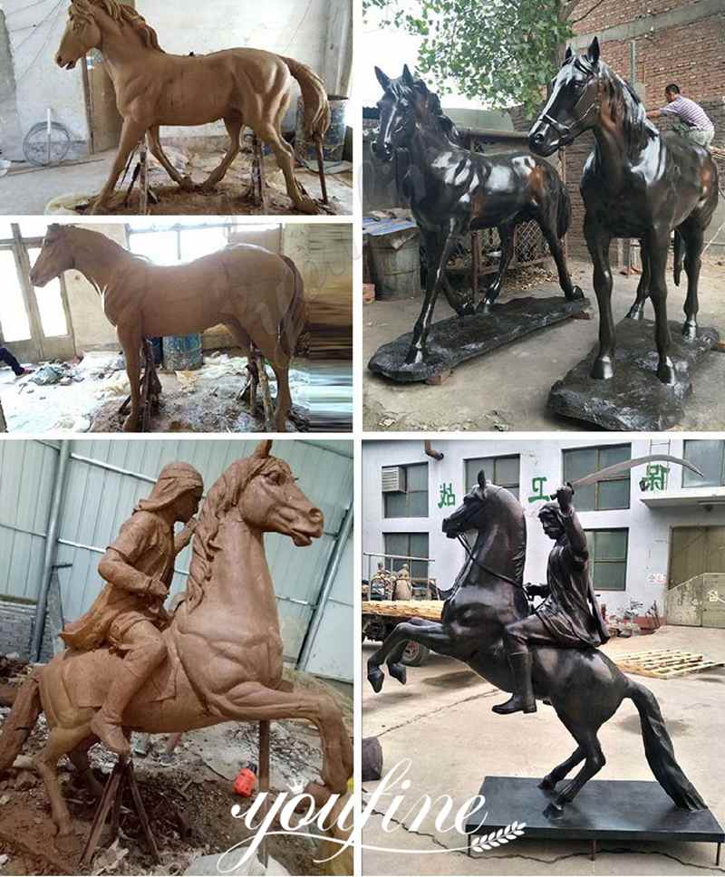 Famous life-size Horse Bronze Sculpture for Sale BOK1-138 - Bronze Horse Statues - 3