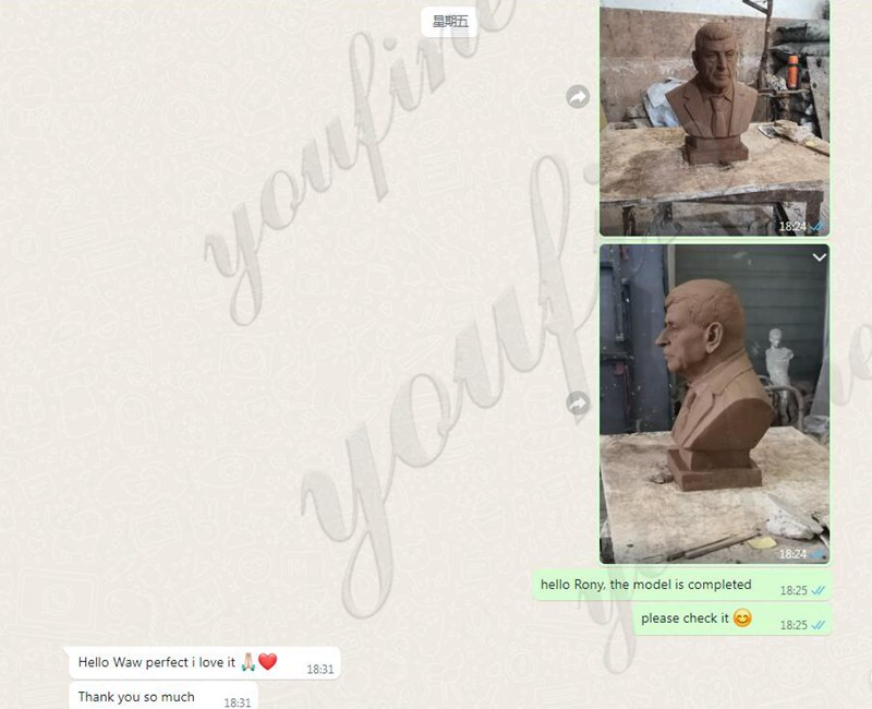 Custom a bronze bust sculpture of yourself - YouFine News - 24