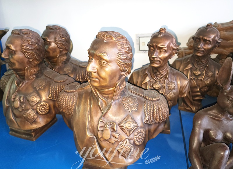 custom bronze bust