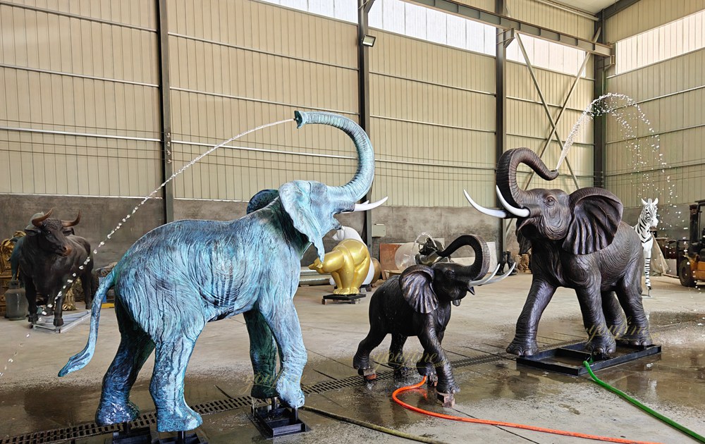 elephant Fountain statue for Outdoor Pool in our factory