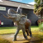 elephant water fountain statue for garden