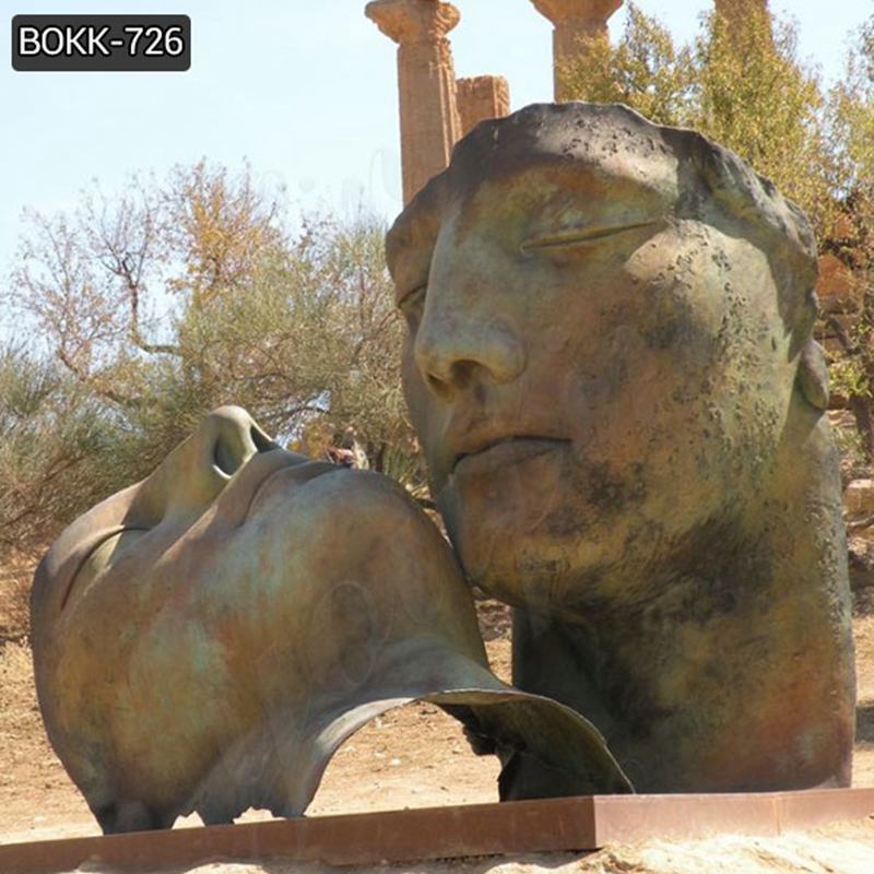 face bronze statue-YouFine Sculpture