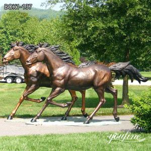 Large Bronze Horse Statue Outdoor Villa Garden Decor BOK1-137