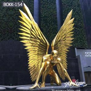 Outdoor Bronze Abstract Male Life-Size Angel Statue for Sale BOKK-154