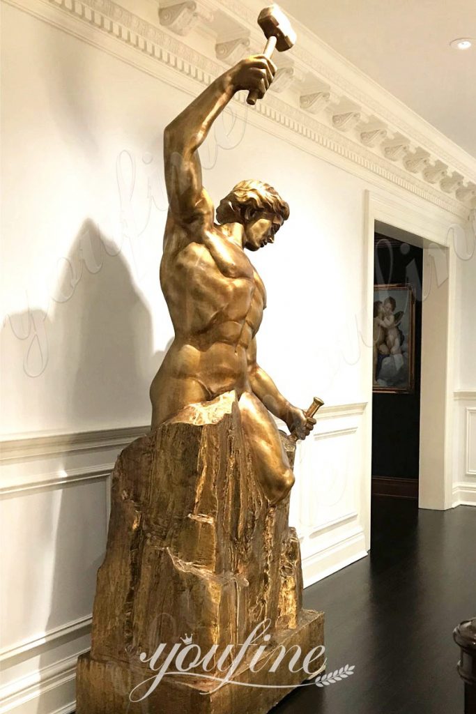 man building himself statue-YouFine Sculpture