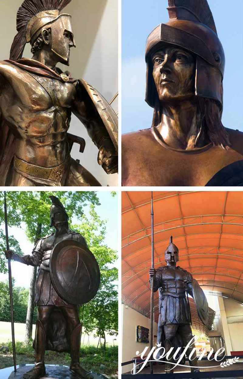 Life-size Bronze Sparta Statue Outdoor Garden Decor Hot Sale BOK1-106 - Bronze Military Statues - 5