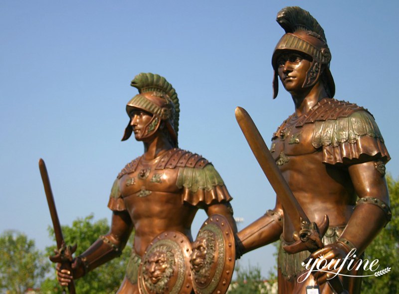 Life-size Bronze Spartan Warrior Statue Greek Soldiers BOK1-107 - Bronze Military Statues - 8