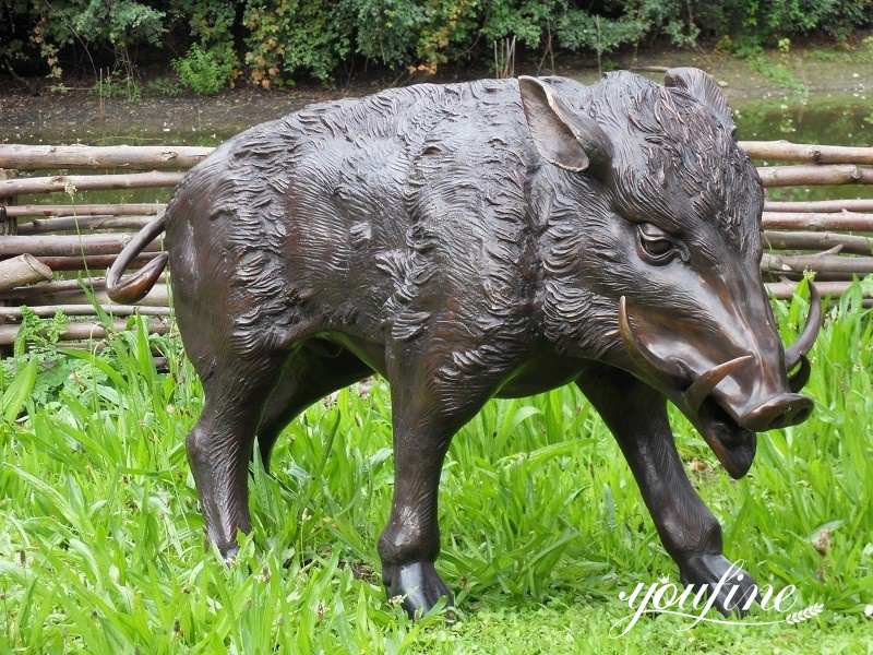 Customized Bronze Boar Fountain Zoological Park Art BOK1-121 - Other Animal sculptures - 2