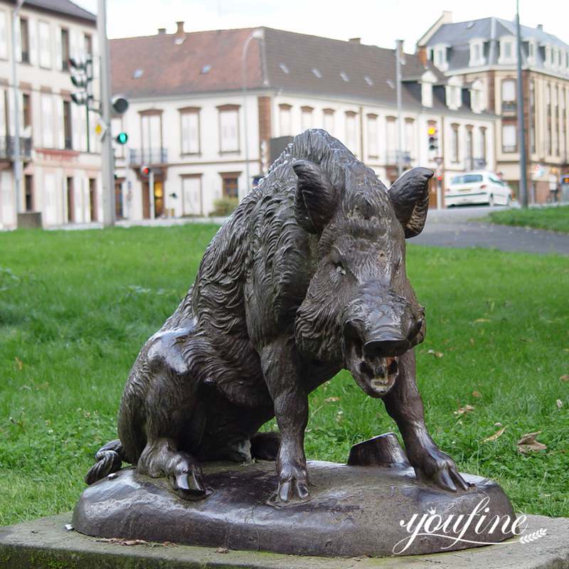 Customized Bronze Boar Fountain Zoological Park Art BOK1-121 - Other Animal sculptures - 4