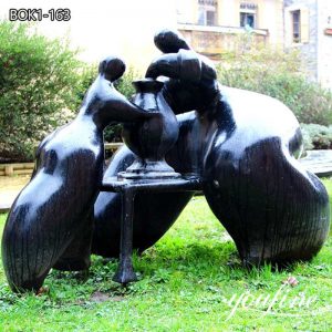 Modern Bronze Abstract Fat Statue Jean Louis Toutain  Park Decor for Sale BOK1-163