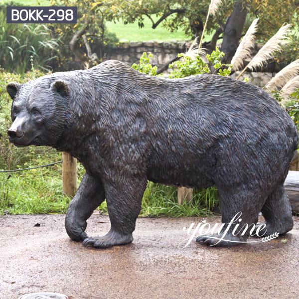 Huge Bronze Grizzly Bear Statue Garden Decor for Sale BOK1-007 - Bronze Bear Statues - 19