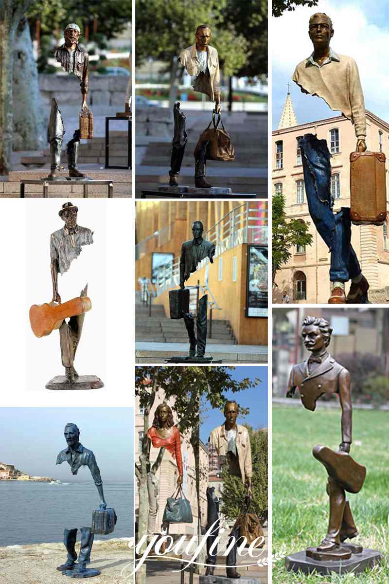 Bronze Traveller Bruno Catalano Sculpture for Sale BOKK-904 - Bronze Famous Sculpture - 3