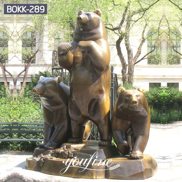 Huge Bronze Grizzly Bear Statue Garden Decor for Sale BOK1-007 - Bronze Bear Statues - 13