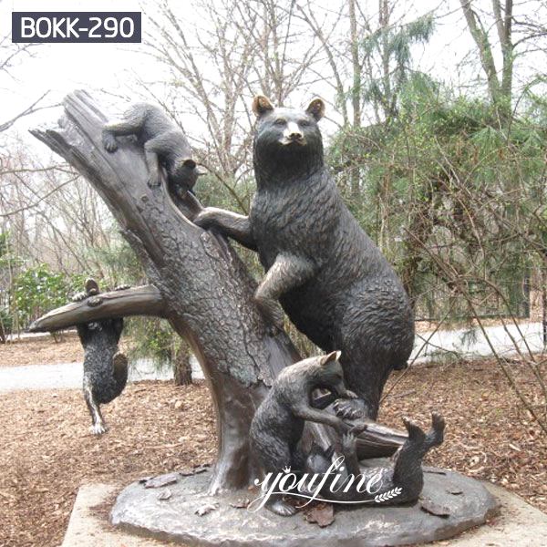 Huge Bronze Grizzly Bear Statue Garden Decor for Sale BOK1-007 - Bronze Bear Statues - 14