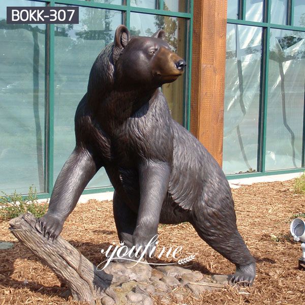 Huge Bronze Grizzly Bear Statue Garden Decor for Sale BOK1-007 - Bronze Bear Statues - 18