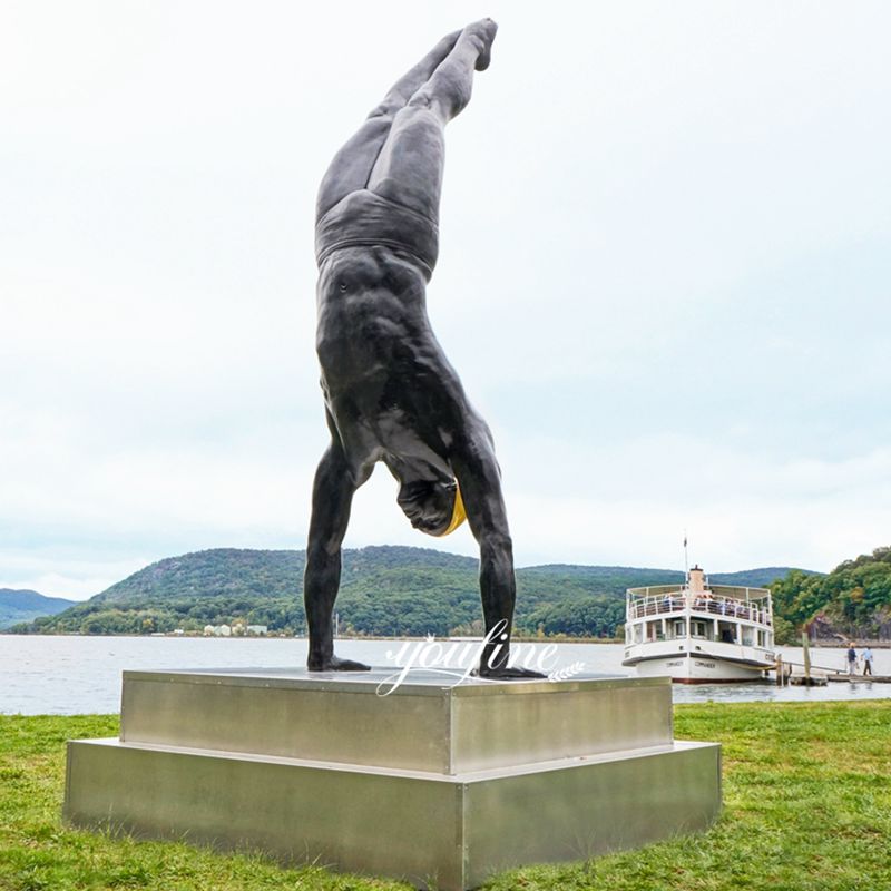 Bronze Male Diver Sculpture Golden Mean--Giant Outdoor Decor for Sale BOK1-164 - Bronze Figure Sculpture - 2