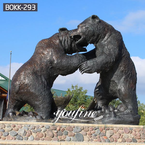 Huge Bronze Grizzly Bear Statue Garden Decor for Sale BOK1-007 - Bronze Bear Statues - 16