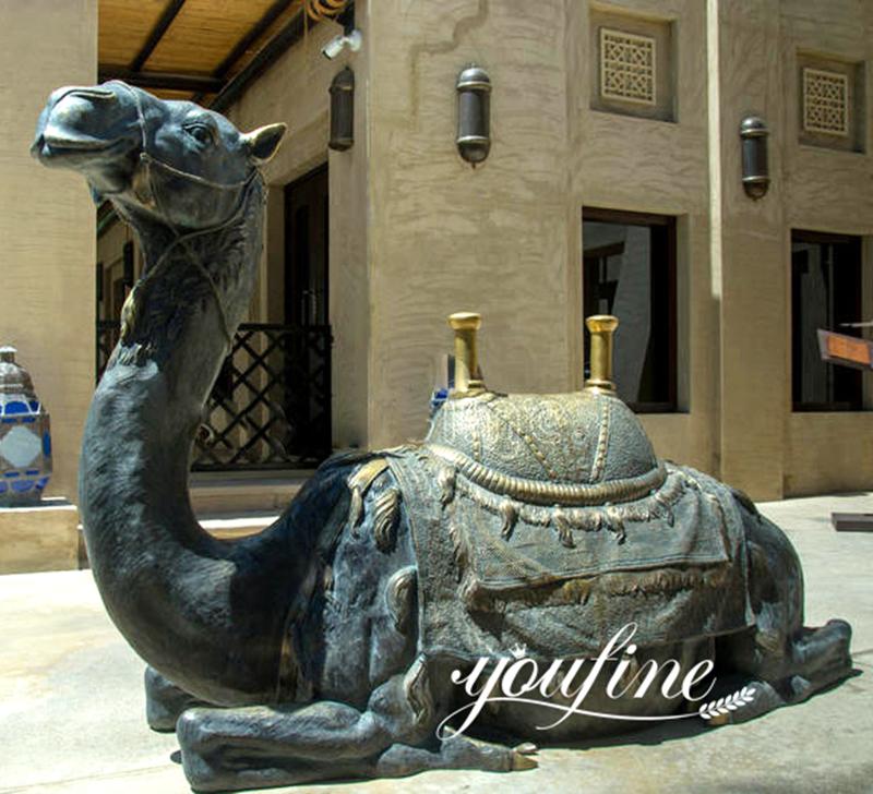 Bronze life-size Camel Statue Garden Decor for Sale BOK1-097 - Bronze Wildlife Sculpture - 5