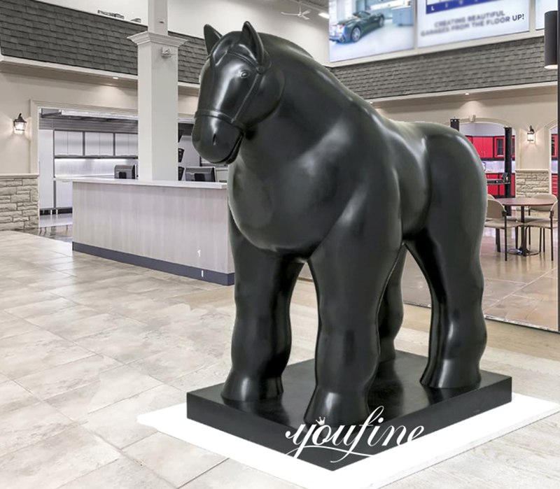 Bronze Fernando Botero Famous Sculpture Fat Large Horse for Sale BOKK-501 - Bronze Horse Statues - 2