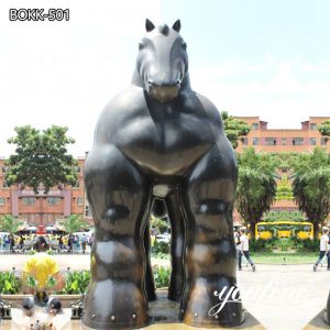 Bronze Fernando Botero Famous Sculpture Fat Large Horse for Sale BOKK-501