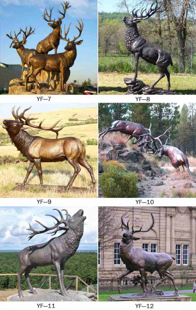 Bronze Life-size Deer Statue for Sale -  - 9