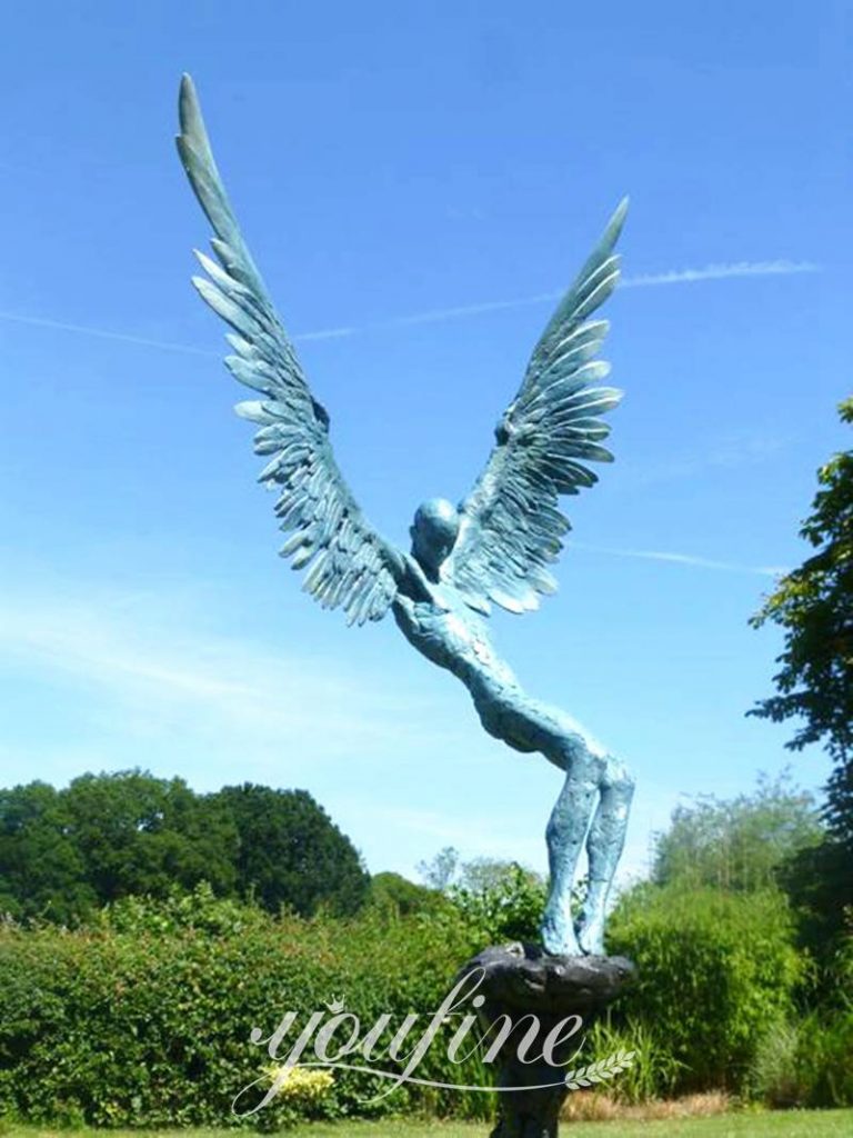 life size angel sculpture-YouFine Sculpture