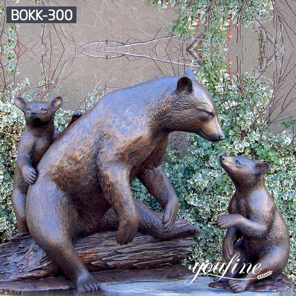 Huge Bronze Grizzly Bear Statue Garden Decor for Sale BOK1-007 - Bronze Bear Statues - 4