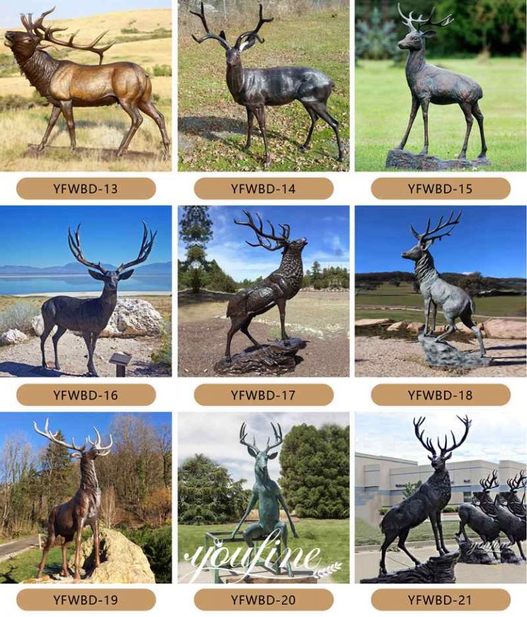 Bronze Lifesize Deer Statue for Sale YouFine Bronze Sculpture