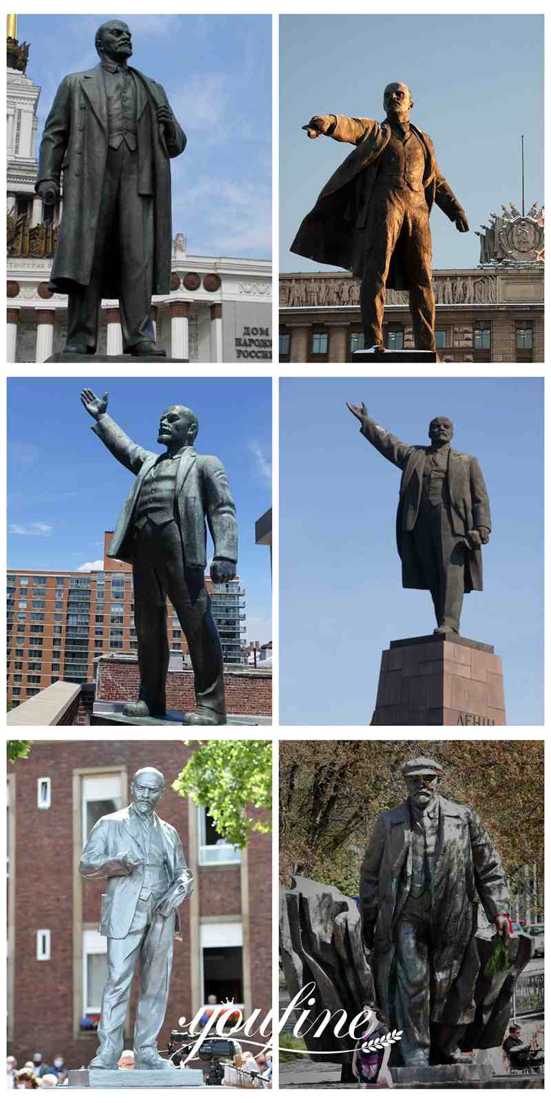 Life-size Bronze Lenin Statue Customized Art factory Supplier BOK1-158 - Bronze Famous Sculpture - 2