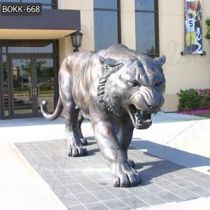 Antique Life-size Bronze Tiger Statue for Sale Garden Decor BOKK-668