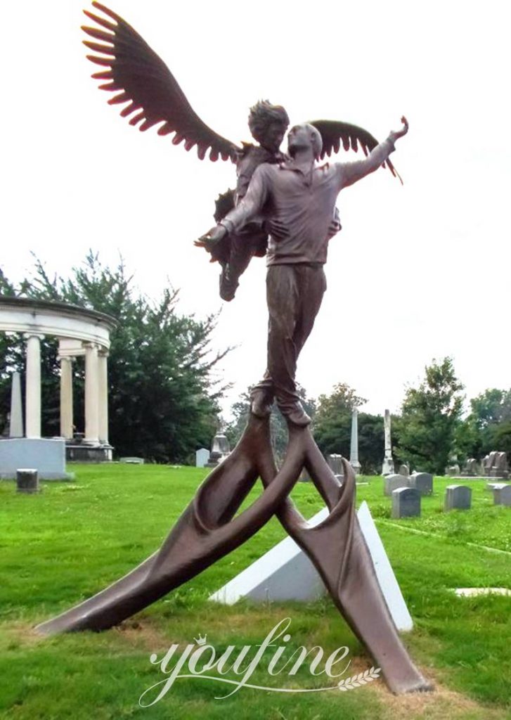 outdoor angel statue-YouFine Sculpture