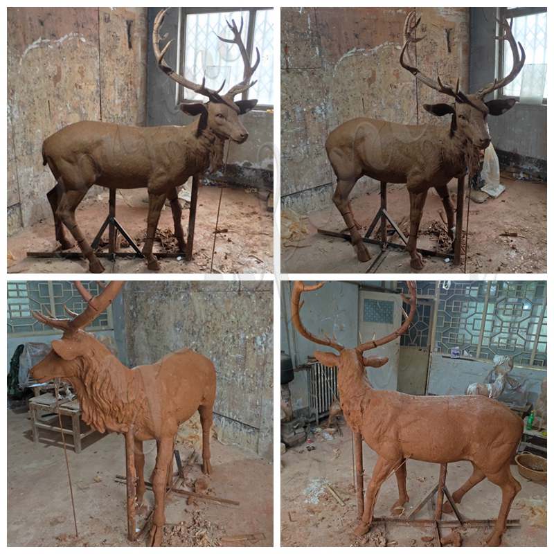 Outdoor Custom Northern Europe Bronze Deer Statue for Farm - Customer Feedback - 9