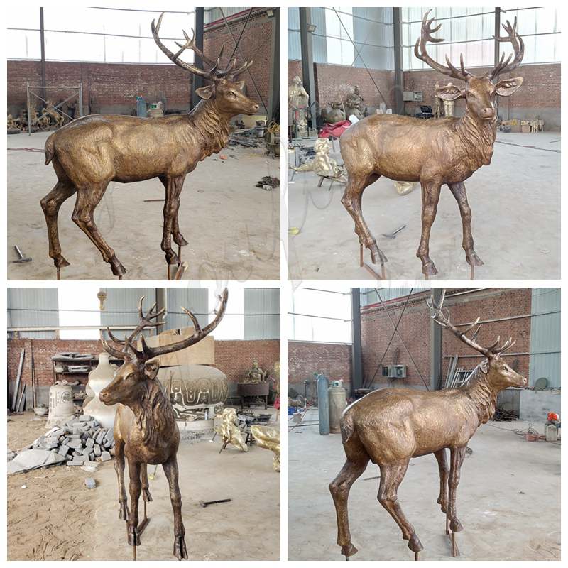 Outdoor Custom Northern Europe Bronze Deer Statue for Farm - Customer Feedback - 10