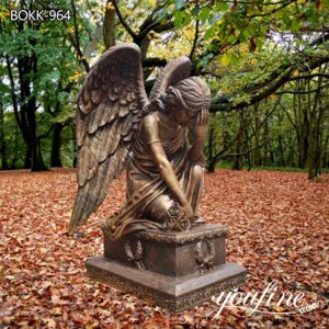 Bronze Life-size Angel Statues for Sale Garden Decor BOKK-964