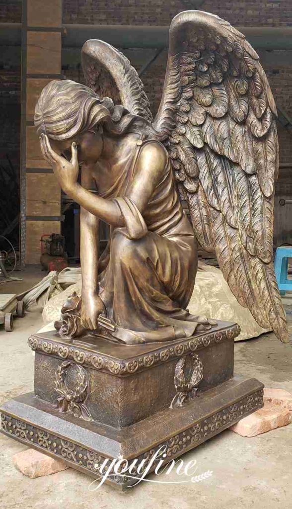 Bronze Life-size Angel Statues for Sale Garden Decor BOKK-964 - Bronze Angel Sculpture - 2