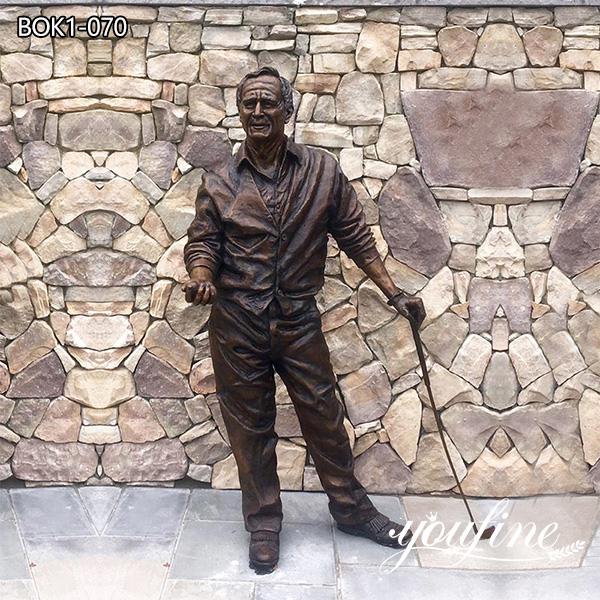 Bronze Garden Golf Statues Life-size Group Art for Sale BOK1-071 - Bronze Golf Sculpture - 4