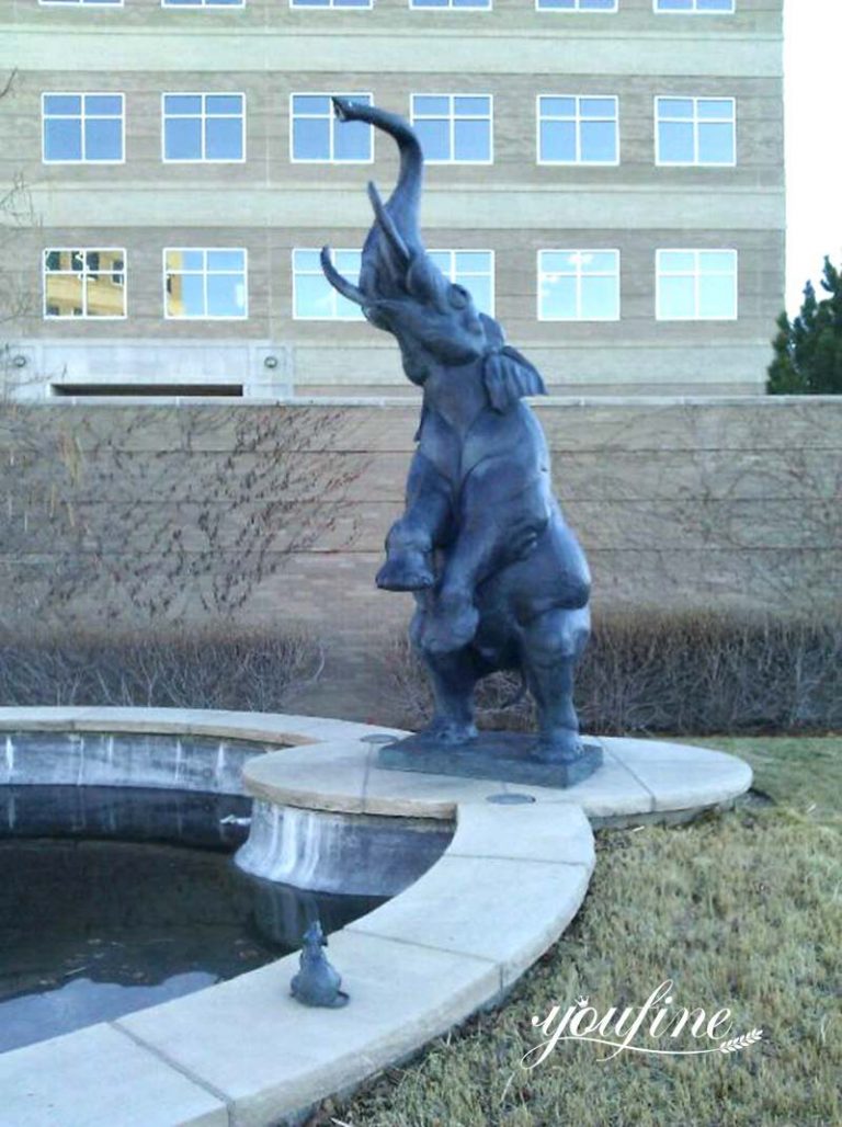Bronze Elephant Fountain Outdoor YouFine Sculpture