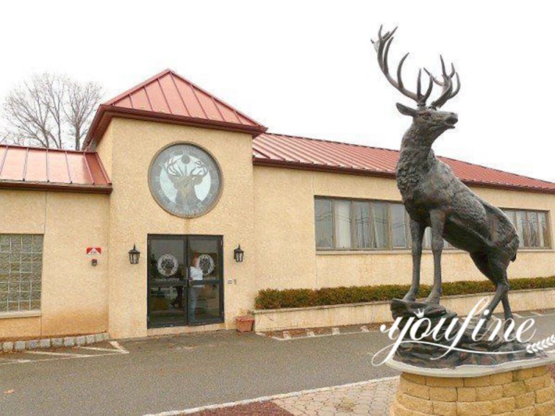 Bronze Elk Sculpture Stands Tall in Ice and Snow - Customer Story - 6