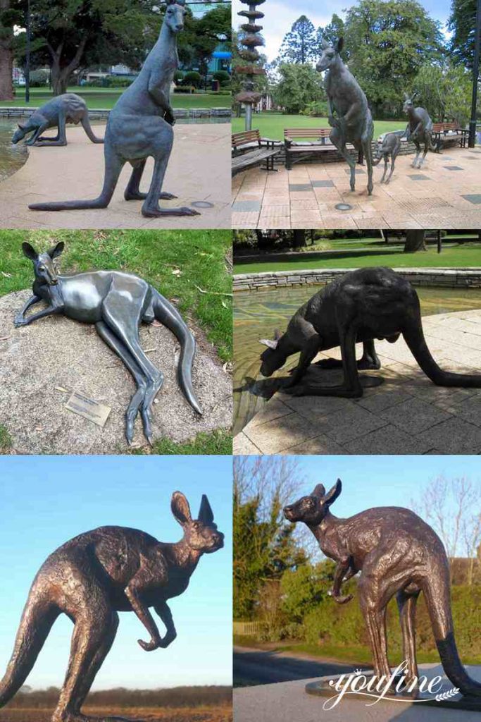 Life-size Australian Outback Animal Bronze Kangaroo Statue for Sale BOKK-898 - Other Animal sculptures - 7