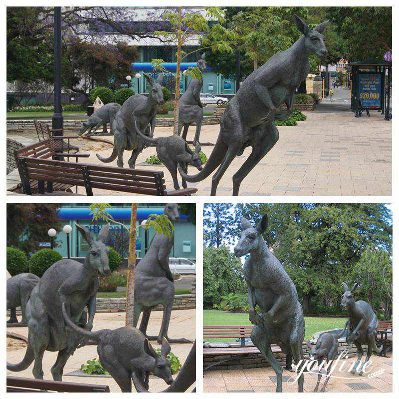 Life-size Australian Outback Animal Bronze Kangaroo Statue for Sale BOKK-898 - Other Animal sculptures - 8