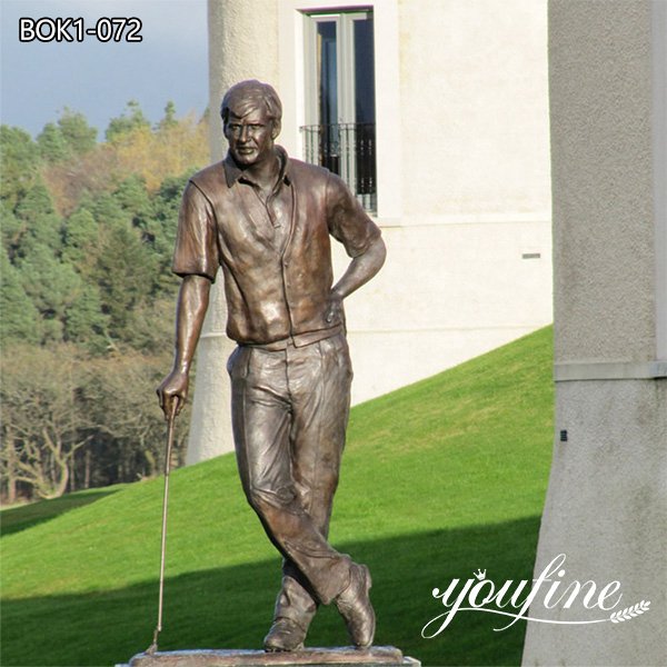 Bronze Garden Golf Statues Life-size Group Art for Sale BOK1-071 - Bronze Golf Sculpture - 2