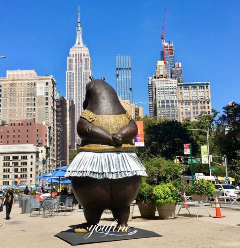Outdoor Bronze Hippo Statue YouFine Sculpture