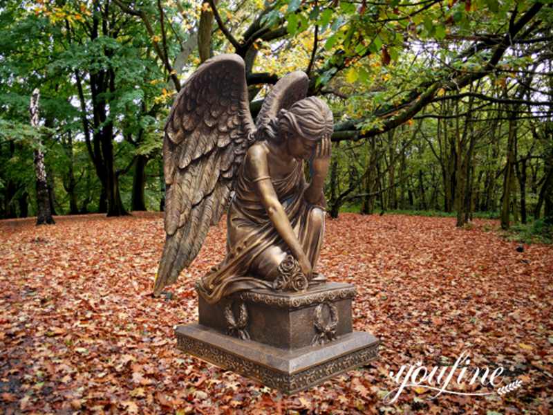 Bronze Life-size Angel Statues for Sale Garden Decor BOKK-964 - Bronze Angel Sculpture - 4