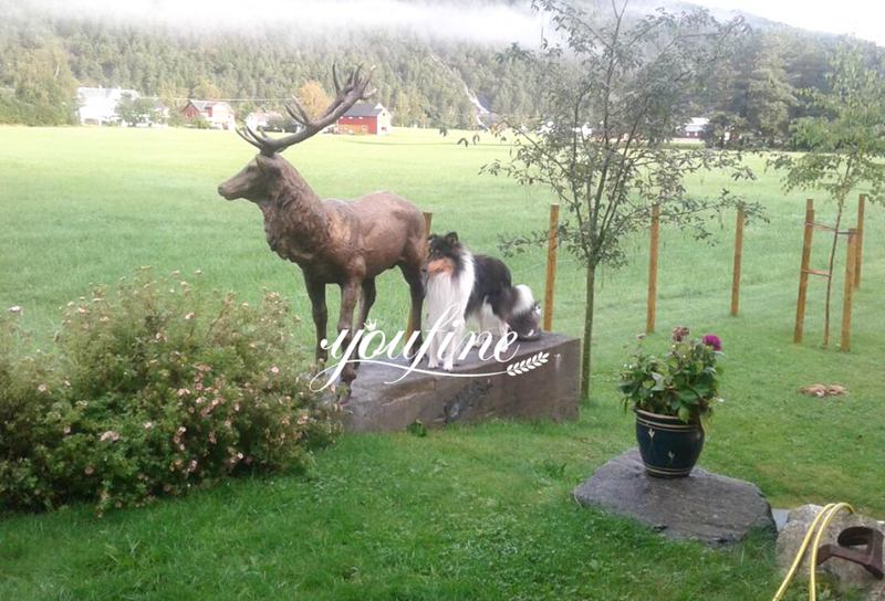 Bronze Elk Sculpture Stands Tall in Ice and Snow - Customer Story - 8