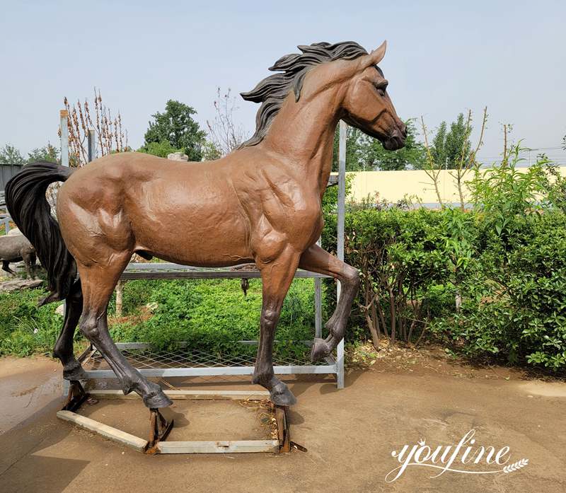 Bronze Life-size Outdoor Horse Statues for Sale BOK1-010 - Bronze Horse Statues - 10