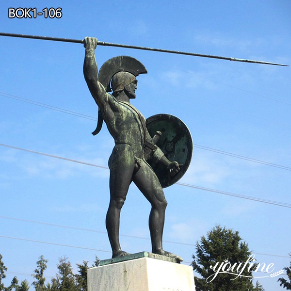 Bronze life-size Spartan Statue Ancient Greek Warrior Art Factory Supplier BOK1-174 - Bronze Military Statues - 9