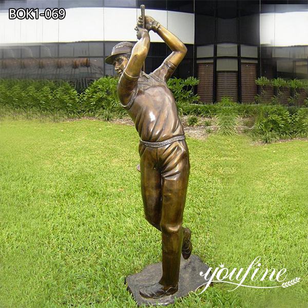 Bronze Garden Golf Statues Life-size Group Art for Sale BOK1-071 - Bronze Golf Sculpture - 3