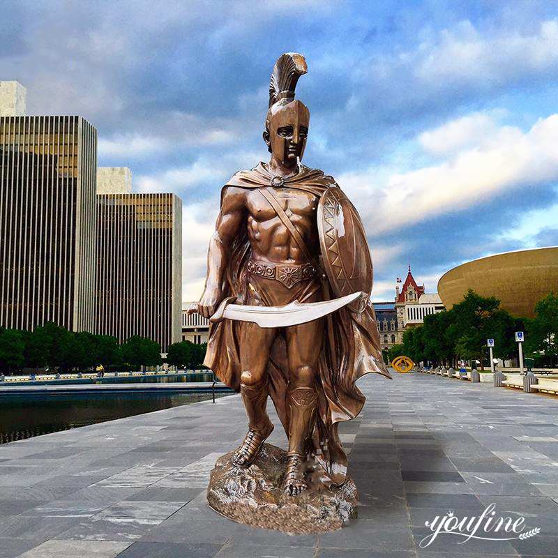 Bronze life-size Spartan Statue Ancient Greek Warrior Art Factory Supplier BOK1-174 - Bronze Military Statues - 4