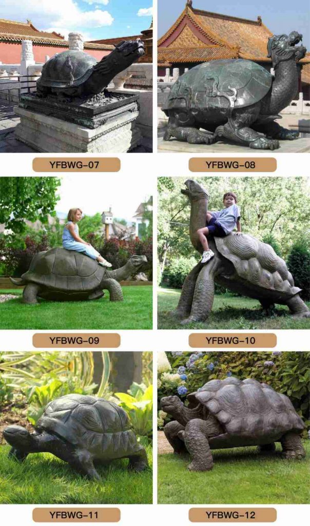 large bronze tortoise statue